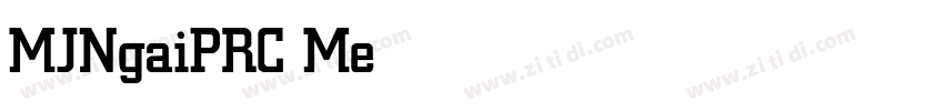 MJNgaiPRC Medium字体转换